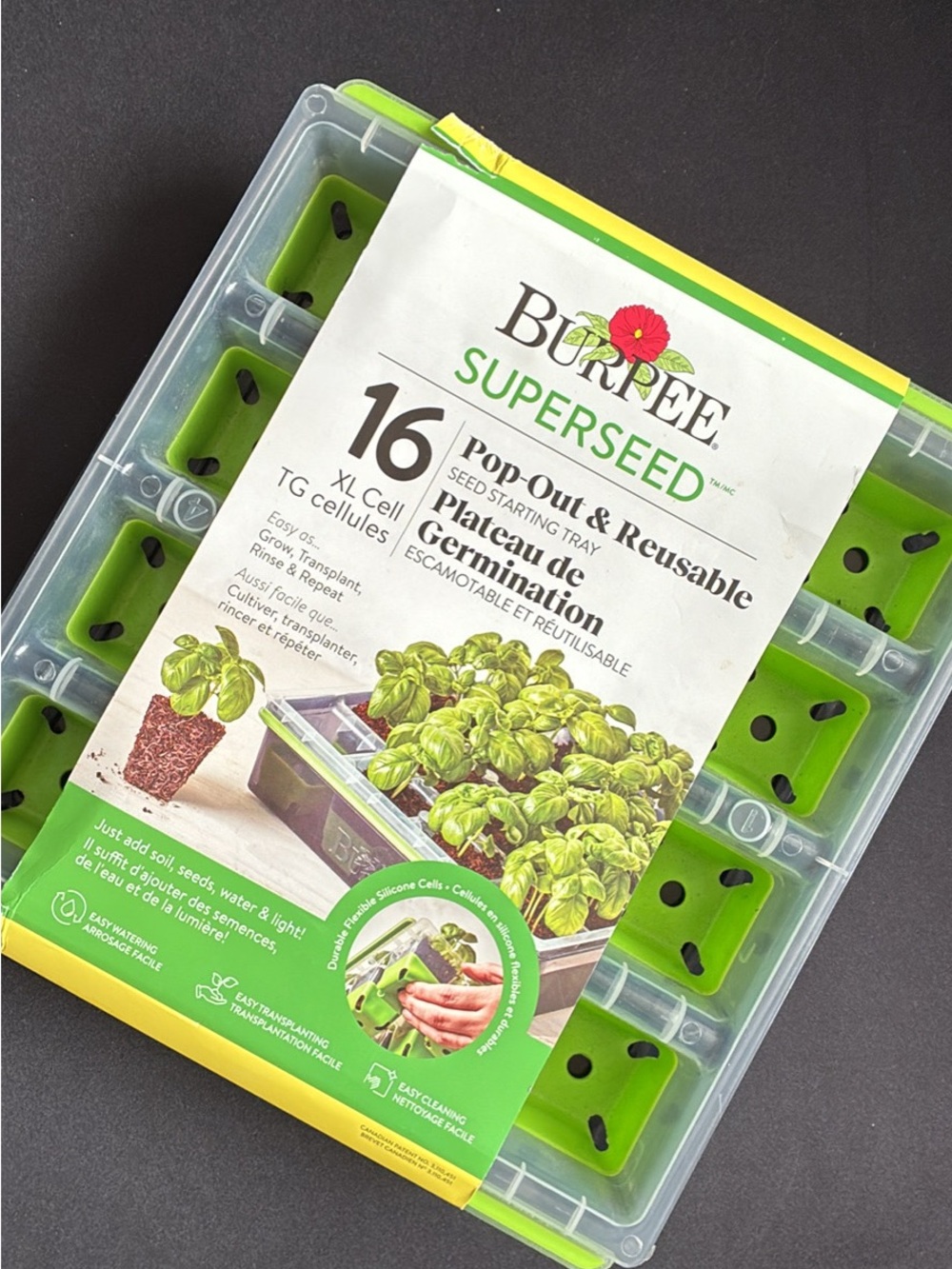 Burpee SuperSeed 16 XL Cell Seed Starting Tray